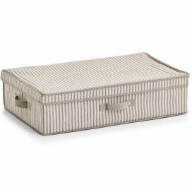 Textilní skladovací krabička, skládací kontejner s víkem - 61,5 x 38 x 16,5 cm, ZELLER