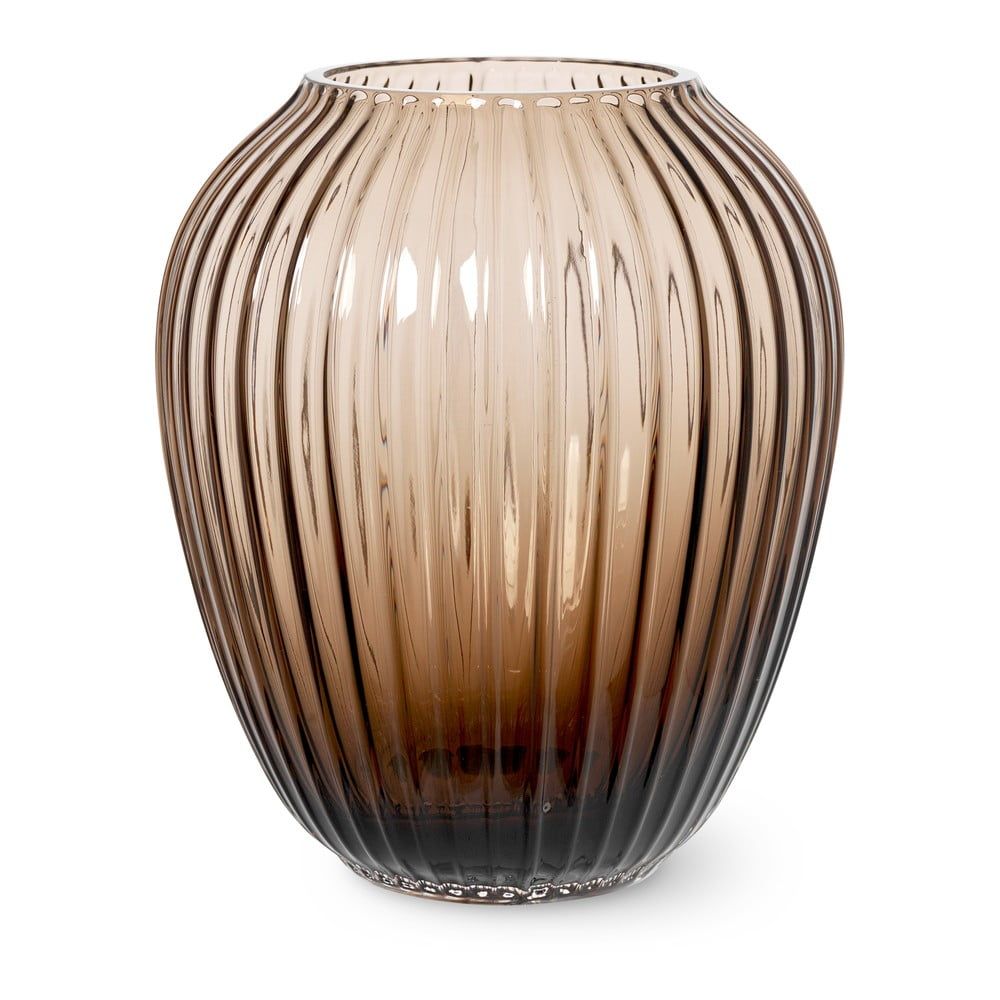 Hnědá skleněná váza Kähler Design Hammershøi, výška 18,5 cm - Bonami.cz