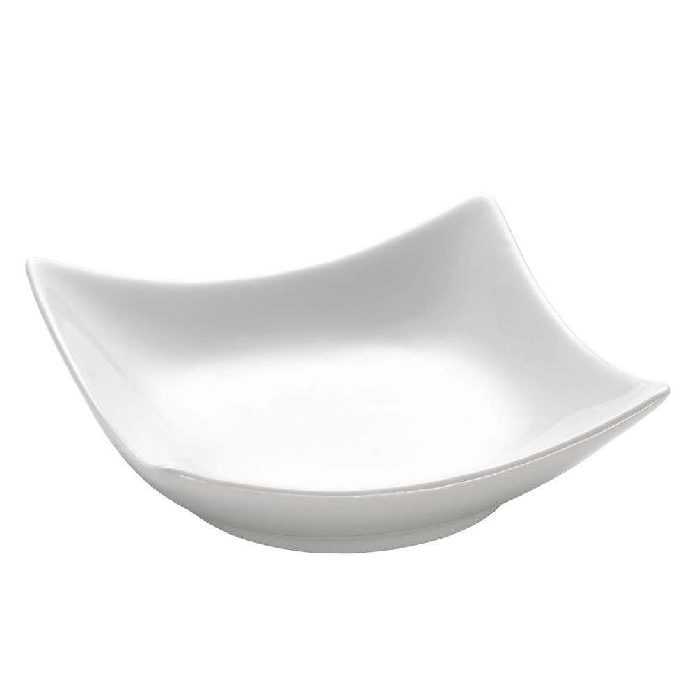 Bílá porcelánová miska Maxwell & Williams Basic Wave, 10,5 x 10,5 cm - Bonami.cz