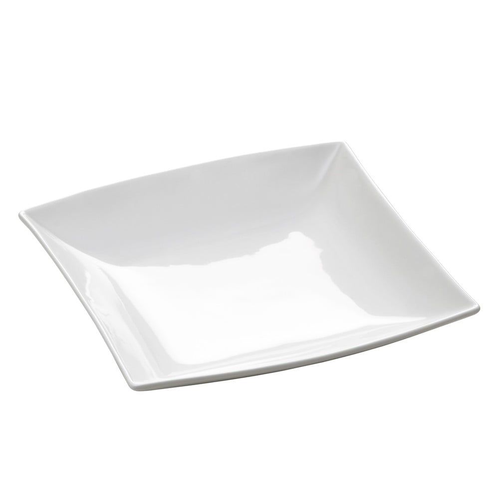 Bílý porcelánový hluboký talíř Maxwell & Williams East Meets West, 21,5 x 21,5 cm - Bonami.cz