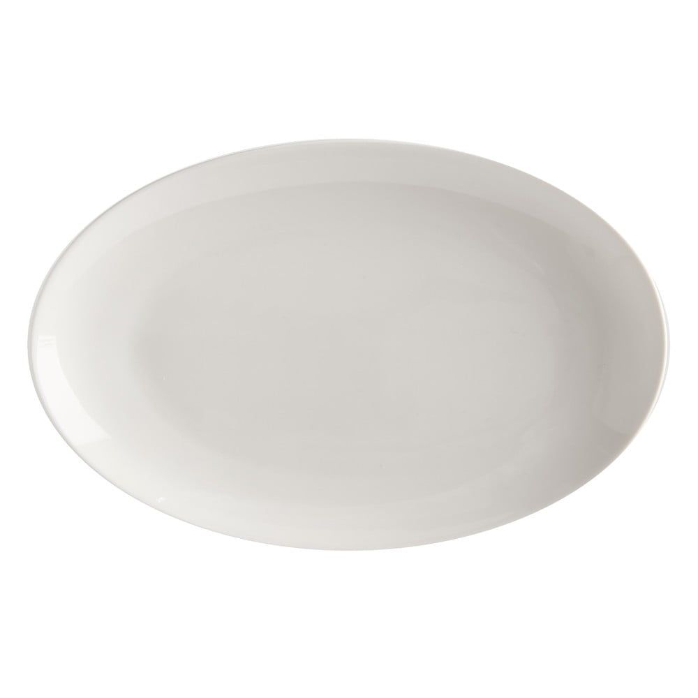 Bílý porcelánový talíř Maxwell & Williams Basic, 25 x 16 cm - Bonami.cz