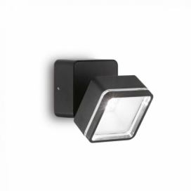 Ideal Lux 285535 LED venkovní nástěnné svítidlo Omega Ap Square 1x7W | 650lm | 4000K | IP54 - černá