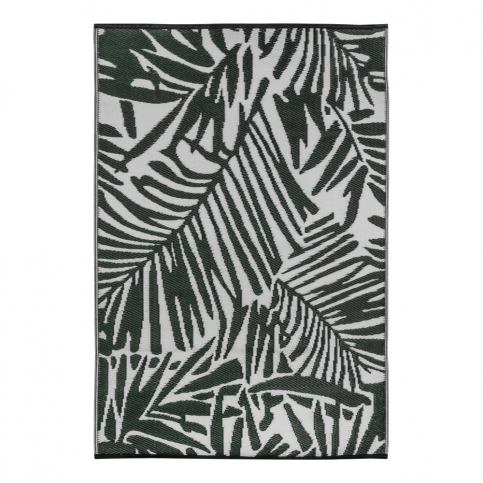 Zeleno-bílý venkovní koberec Green Decore Fern, 150 x 240 cm Bonami.cz