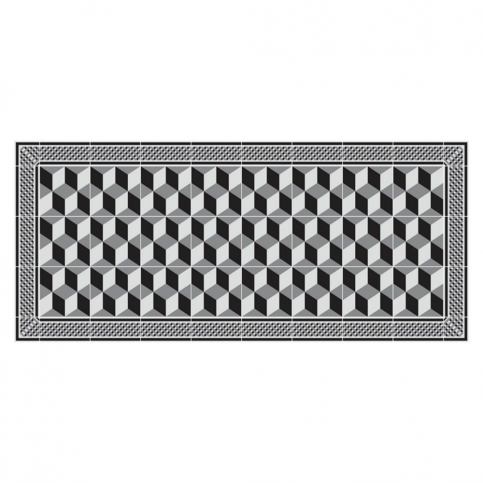 Atmosphera Vinylový koberec MOSAIQ, 50 x 112 cm, černý EDAXO.CZ s.r.o.
