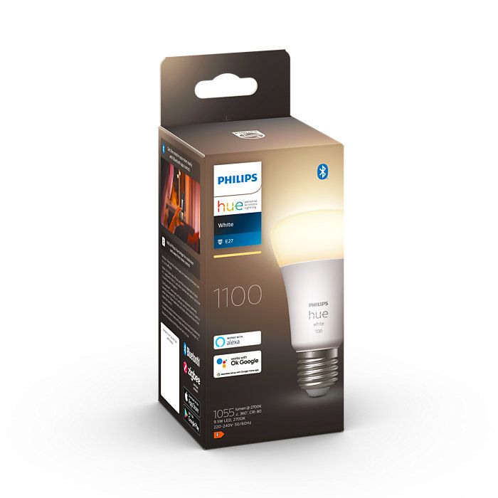 Philips HUE LED White žárovka E27 A60 9,5W 1100lm 2700K stmívatelná BlueTooth - Svítidla FEIM