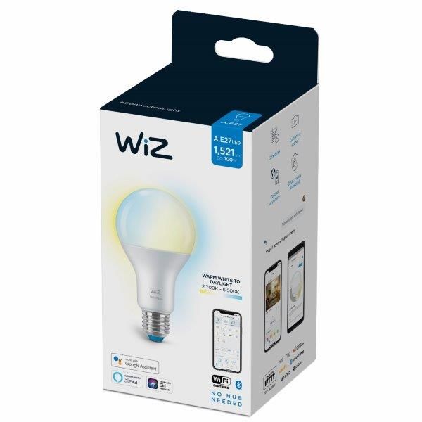 WiZ 871869978617500 LED EEK2021 E A G E27 13 W = 100 W ovládání přes mobilní aplikaci 1 ks - Svítidla FEIM