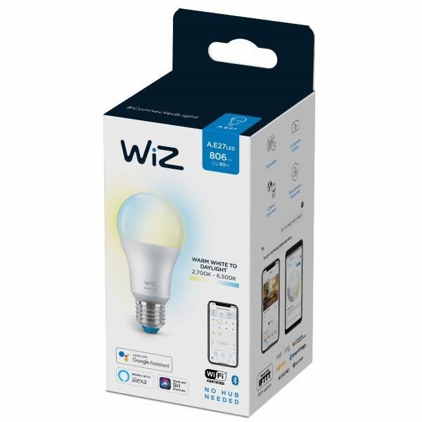 WiZ 871869978703500 LED EEK2021 F A G E27 8 W = 60 W ovládání přes mobilní aplikaci 1 ks - Svítidla FEIM