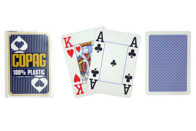 Copag Jumbo Poker karty 4 rohy Blue - Kokiskashop.cz