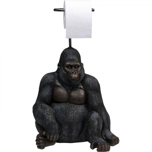 Stojan na toaletní papír Gorila - černý 51cm - KARE