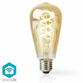  Wi-Fi Smart Bulb E27 4,9W LED žárovka, s vláknem, pro chytrý dům, E27, ST64, 4,9W, 230V, 360lm, teplá až studená bílá, stmívatelná, zlatá WIFILRT10ST64