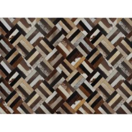 Luxusní koberec, pravá kůže, 200x300, KŮŽE TYP 2 Mdum