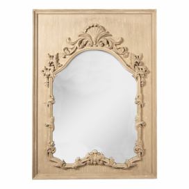 Světle hnědé nástěnné zrcadlo s ornamenty Frannie - 95*130 cm Clayre & Eef LaHome - vintage dekorace