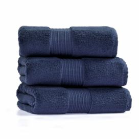 Sada 3 námořnicky modrých bavlněných ručníků Foutastic Chicago, 30 x 50 cm