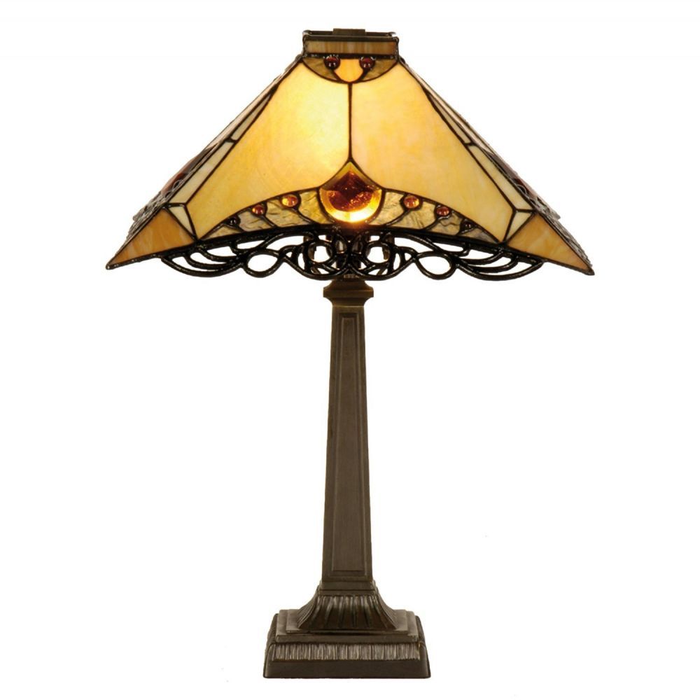 Stolní lampa Tiffany - Ø 50*49 cm 1x E14 Clayre & Eef - LaHome - vintage dekorace