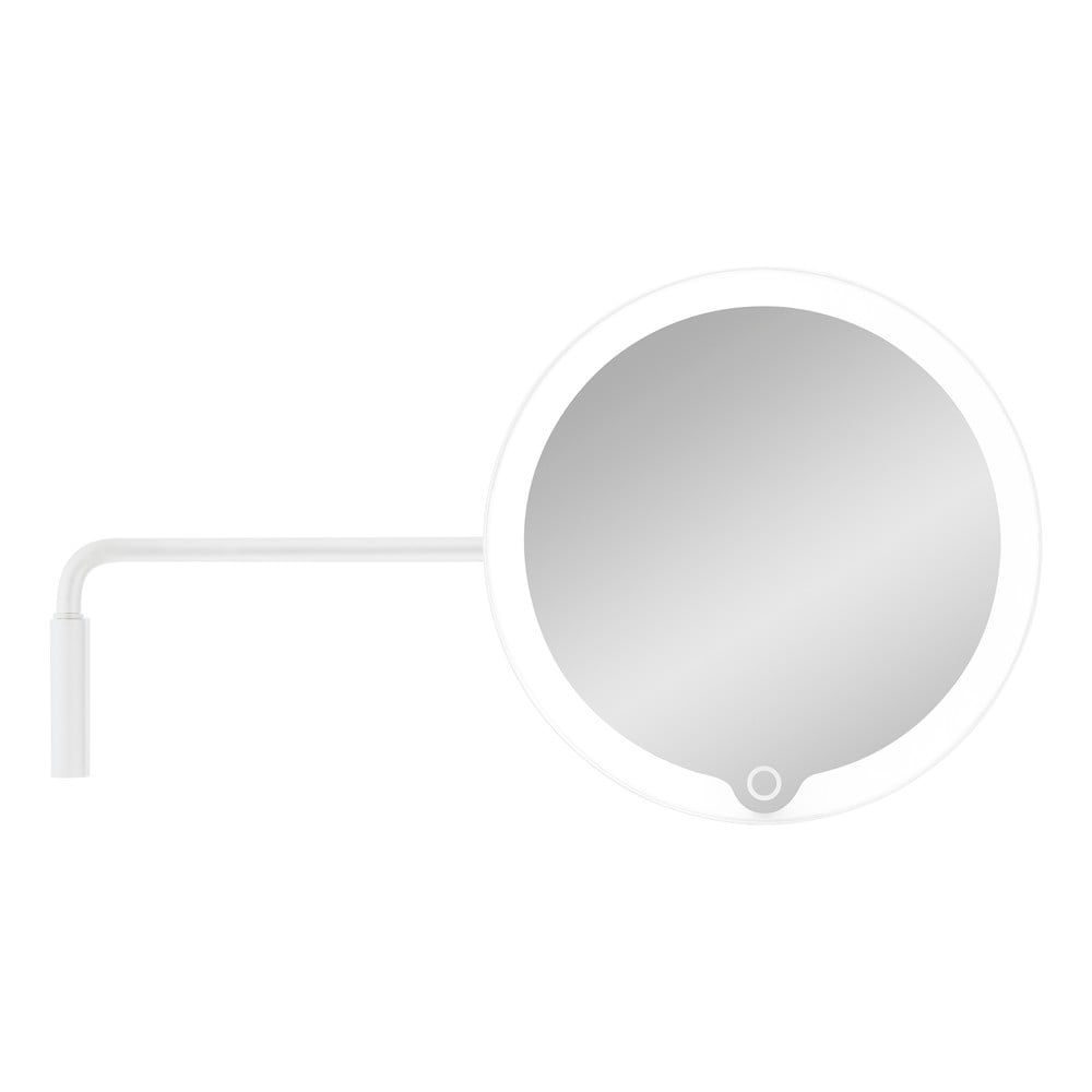 Bílé nástěnné kosmetické zrcadlo s LED podsvícením Blomus Modo - Bonami.cz
