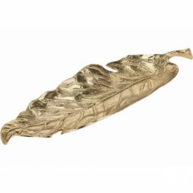 DekorStyle Zlatý tác Feather 43x14 cm