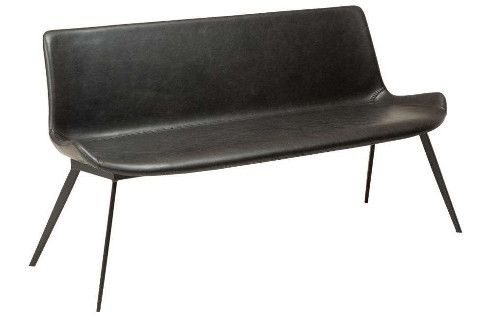 ​​​​​Dan-Form Vintage černá koženková jídelní lavice DAN-FORM Hype 152 cm - Designovynabytek.cz