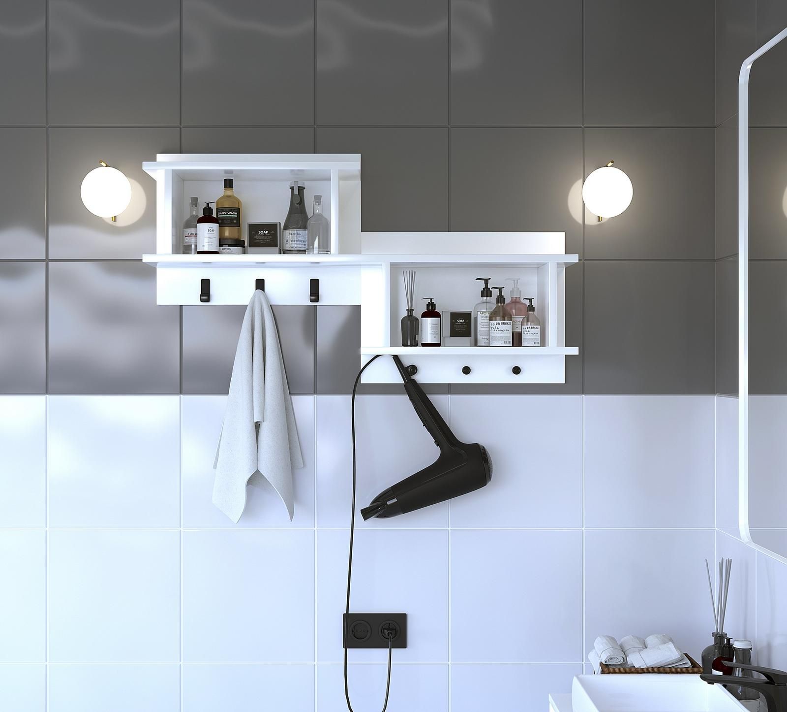 Aldo Závěsná skříňka do koupelny Eleganti Motif white - Nábytek ALDO