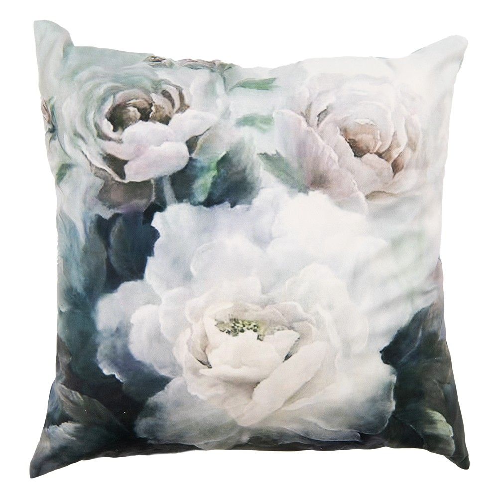 Povlak na polštář s romantickými květy Lolie - 45*45 cm Clayre & Eef - LaHome - vintage dekorace