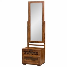 Toaletní stolek se zrcadlem Mira 50x175x40 z indického masivu palisandr