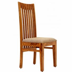 Židle Gani  s posltrovaným sedákem z indického masivu palisandr