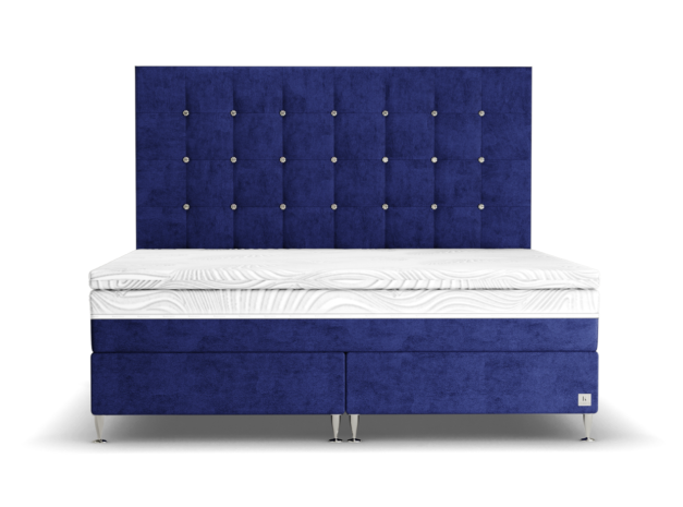 Čalouněné manželské postele s úložným prostorem Madelaine působí luxusním dojmem. Zdroj: Ferreti.eu 
