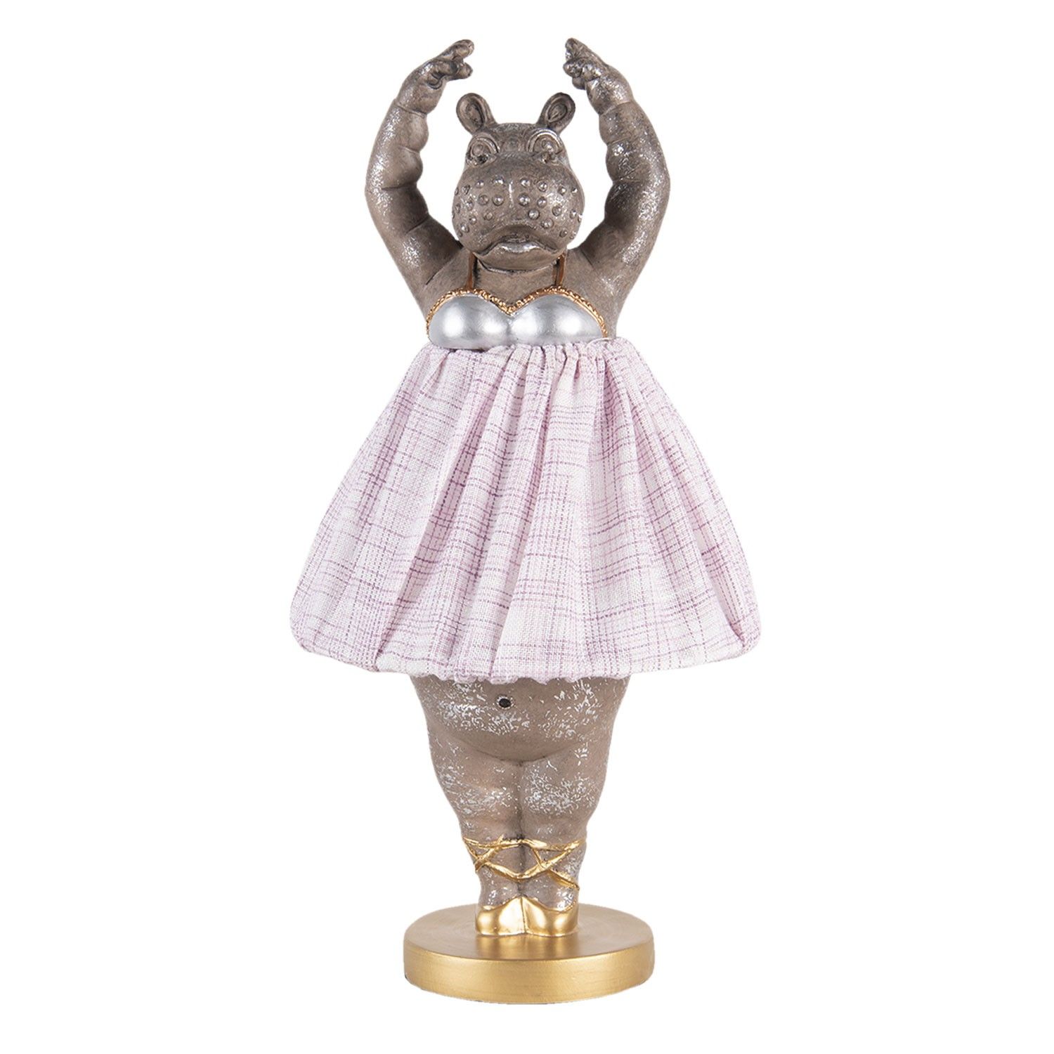 Stolní lampa ve tvaru tančící hrošice - Ø 20*41 cm / E27 Clayre & Eef - LaHome - vintage dekorace
