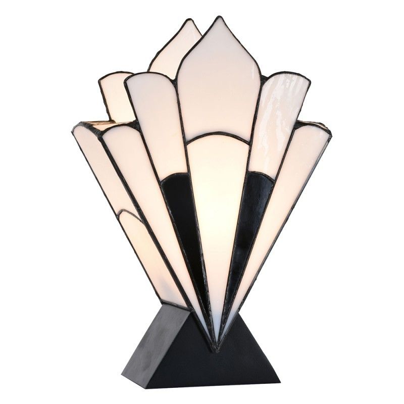 Stolní lampa Tiffany ve vějířovitém tvaru Barea - 36*3*21 cm Clayre & Eef - LaHome - vintage dekorace