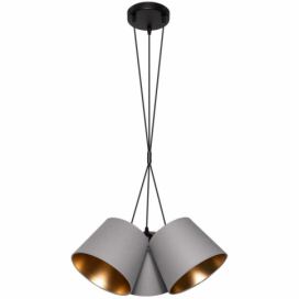 Závěsné svítidlo v černé a béžové barvě s kovovým stínidlem ø 30 cm Jutini – Opviq lights