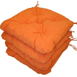 Axin Trading s.r.o. Sedák UNI Maxi barva oranžový melír - set 4 kusy