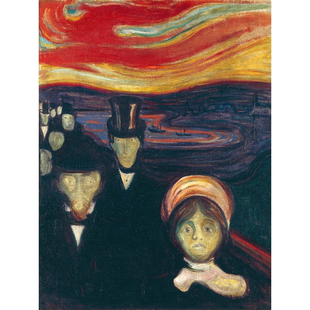 Reprodukce obrazu Edvard Munch - Anxiety, 45 x 60 cm - Bonami.cz