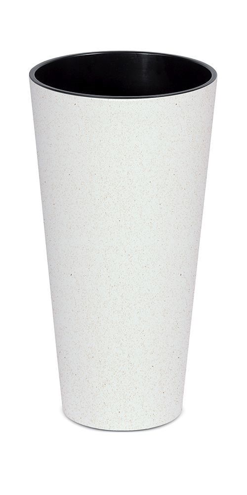 Prosperplast Květináč Tubus Slim bílý, varianta 20 cm - Houseland.cz
