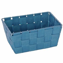 Úložný košík v modré barvě, ADRIA, 19 x 9 x 14 cm, WENKO