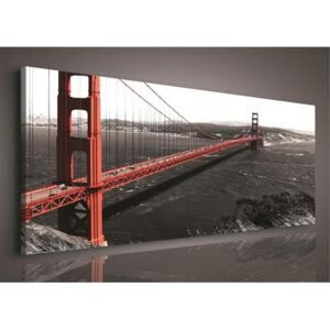 Obraz na plátně Golden Gate Bridge 103O3, 45 x 145 cm, IMPOL TRADE - Favi.cz
