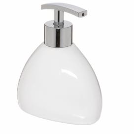 5five Simply Smart Dávkovač na tekuté mýdlo SILK, keramický, bílý