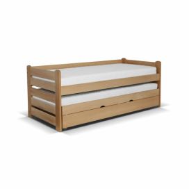 Dřevěná postel s přistýlkou Clivia PLUS