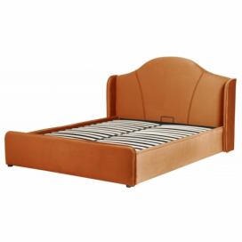 Hector Čalouněná postel Sunrest II 160x200 měděná