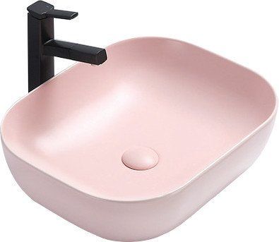 MEXEN - Rosa keramické umyvadlo na desku 50 x 40 cm růžové mat 21095044 - Hezká koupelna s.r.o.