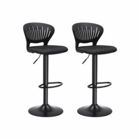 Aldo Designové barové židle dva kusy LJB black