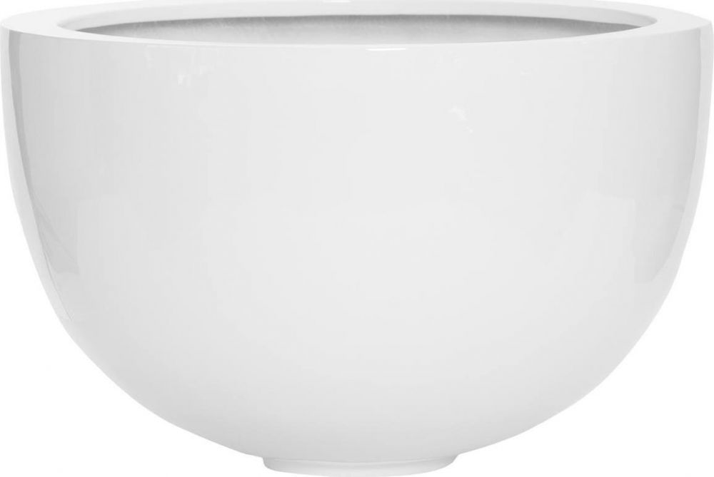 Pottery Pots Květináč Bowl, barva lesklá bílá, více velikostí - PotteryPots Velikost: L - v. 38 cm, ⌀ 60 cm Mdum - M DUM.cz