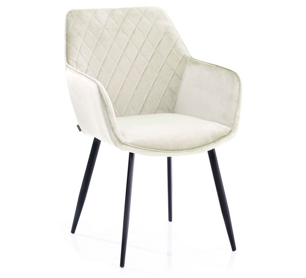 HOMEDE Designová židle Vialli krémová, velikost 60x42x84 - Houseland.cz