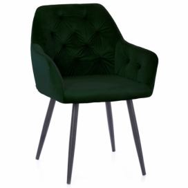 HOMEDE Designová židle Argento pudrově růžová, velikost 61x44x89