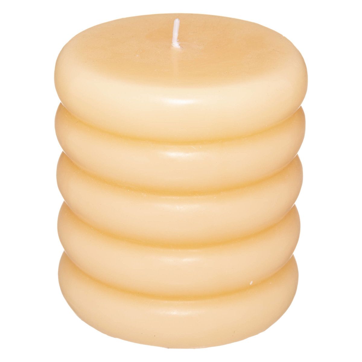 Atmosphera Dekorativní svíčka VIBES, bez vůně, O 9,5 cm, žlutá - EDAXO.CZ s.r.o.