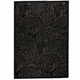 Černý koberec  DUTCHBONE Dots 300 x 200 cm Designovynabytek.cz