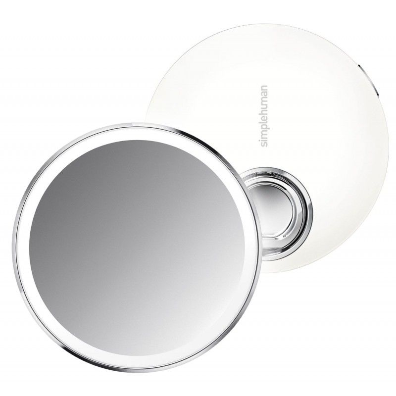 Simplehuman Kapesní kosmetické zrcátko Simplehuman Sensor Compact, LED světlo, 3x zvětšení, bílé - NP-DESIGN, s.r.o.
