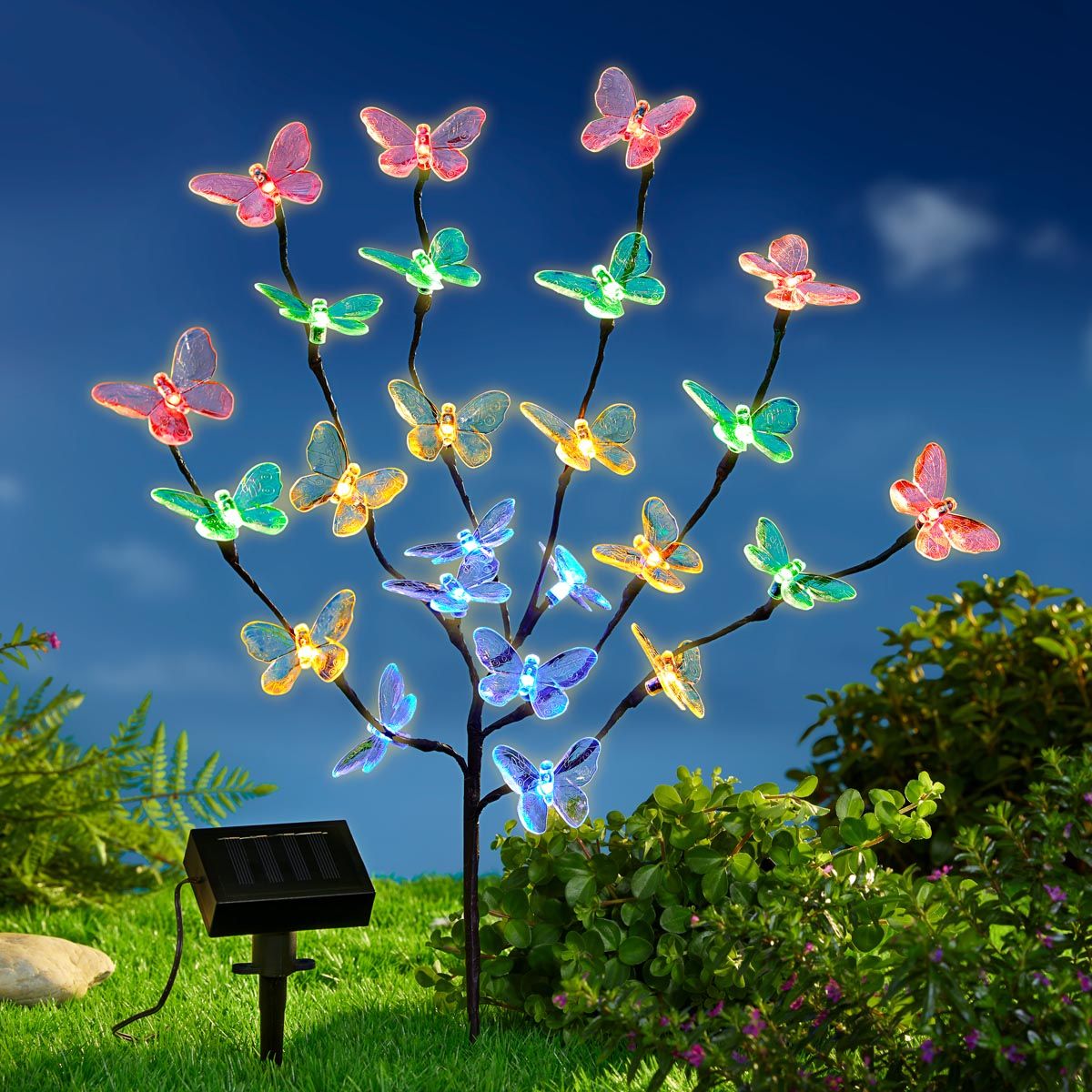 Die moderne Hausfrau Solární zahradní stromek Motýli 829627 - Velký Košík
