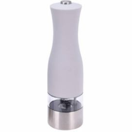 EH Excellent Houseware Elektrický mlýnek na pepř, světle šedý, O 6 cm
