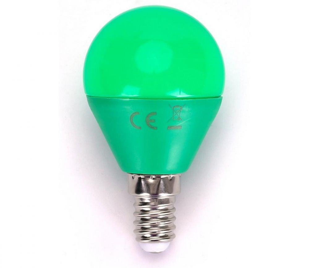  B.V. LED Žárovka G45 E14/4W/230V zelená -   -  Svět-svítidel.cz
