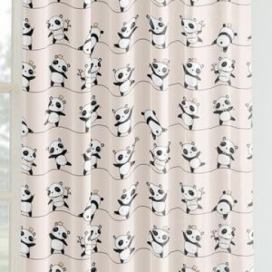 Goldea dětský bavlněný závěs - vzor tančící pandy 140x150 cm