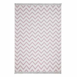 Bílo-růžový bavlněný koberec Oyo home Duo, 80 x 150 cm Bonami.cz